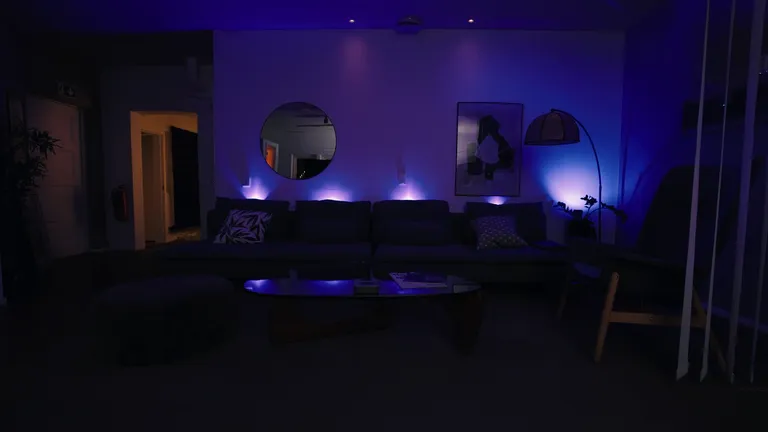 Showcase of ViSo Lights inside a living room set